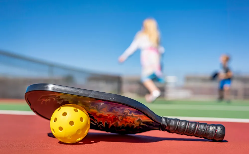 session en exterieur de pickleball